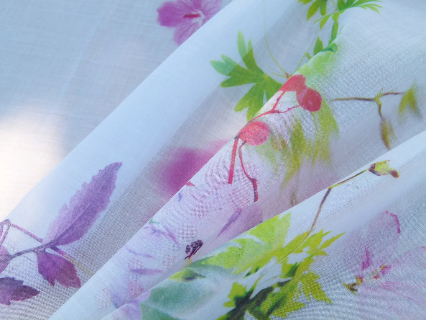 Scalamandre Length 2.5y Christian Fischbacher Sommerwind CS Summer Bouquet Fabric  MSRP USD 400+/y
