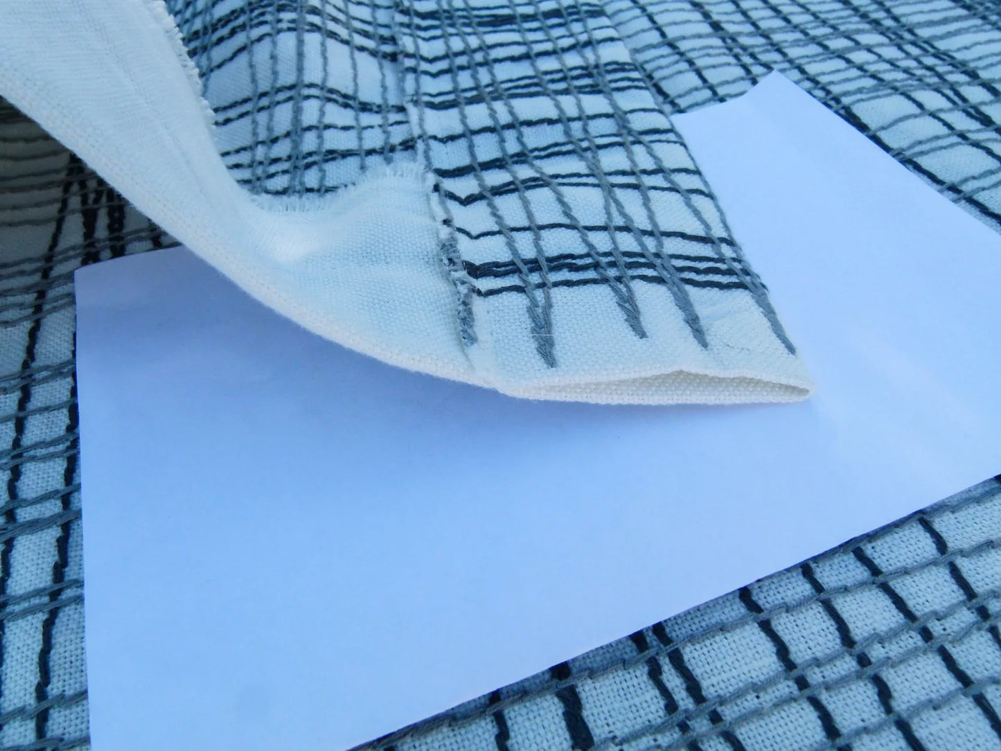 Scalamandre Length 2.4y Grey Watkins  Guiford Graphite Gray White Embroidery  MSRP USD 328/yard