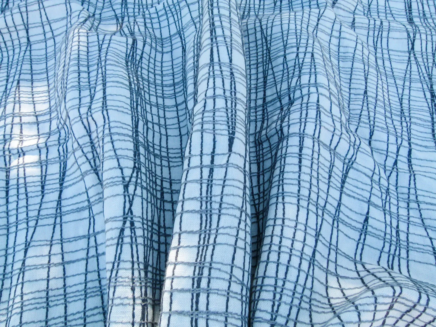 Scalamandre Length 2.4y Grey Watkins  Guiford Graphite Gray White Embroidery  MSRP USD 328/yard