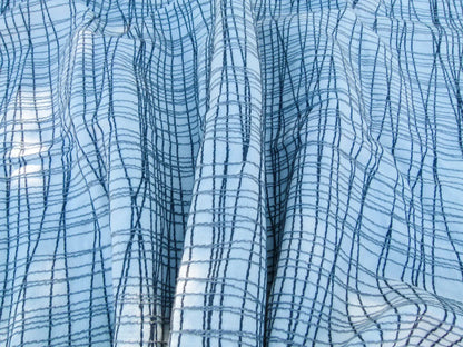 Scalamandre Length 2.4y Grey Watkins  Guiford Graphite Gray White Embroidery  MSRP USD 328/yard