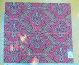 Scalamandre Length 1.2y Hudson Coral White Paisley Printed Cotton Sateen Belle Jardin Collection Fr France MSRP USD 216/y