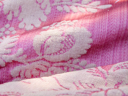 Scalamandre Length 2.4y Lelievre Orsay Red Silk Floral MSRP USD 1054/y