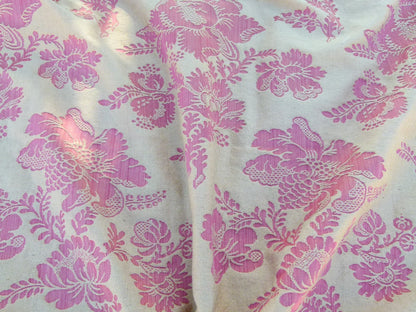 Scalamandre Length 2.4y Lelievre Orsay Red Silk Floral MSRP USD 1054/y