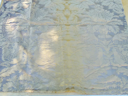 Scalamandre Length 1.2y Lelievre Carrousel Aurore Tan Gray Damask MSRP USD 892/y