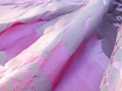Scalamandre Length 1.1y Lelievre Carrousel Pink Damask Jacquard MSRP USD 892/y