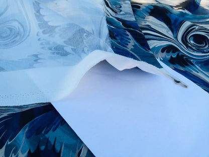 Scalamandre Length Jean Paul Gaultier 2.4Y Vogue Azur Print Blue White Abstract  MSRP USD 400+/y