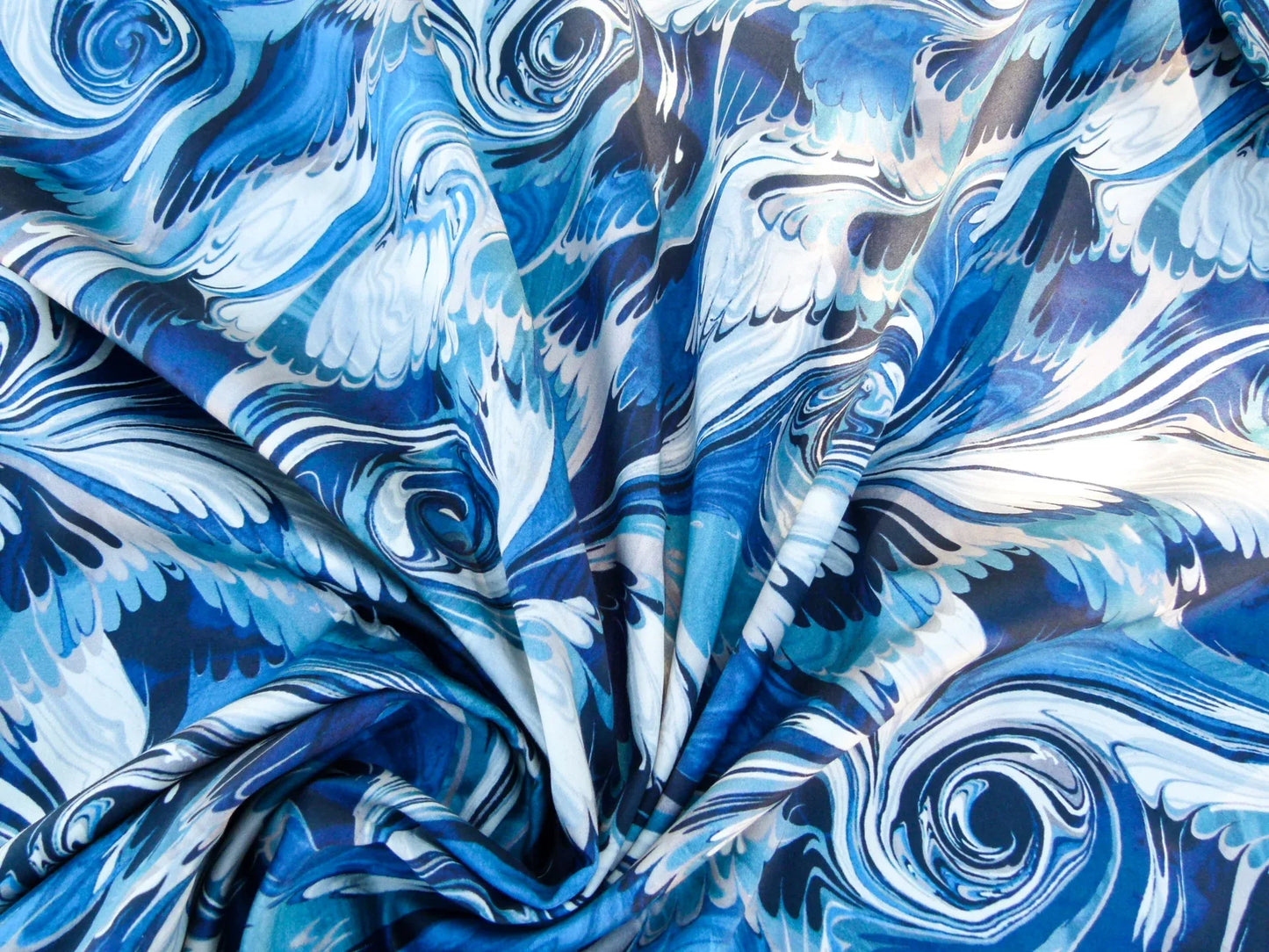 Scalamandre Length Jean Paul Gaultier 2.4Y Vogue Azur Print Blue White Abstract  MSRP USD 400+/y