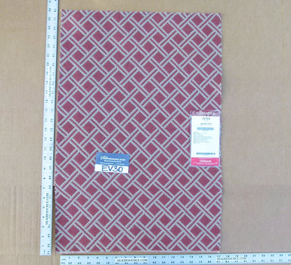 3 EV30 26"x17" Scalamandre Alhambra Peter Spice Jacquard Red White Diamond MSRP USD382/y