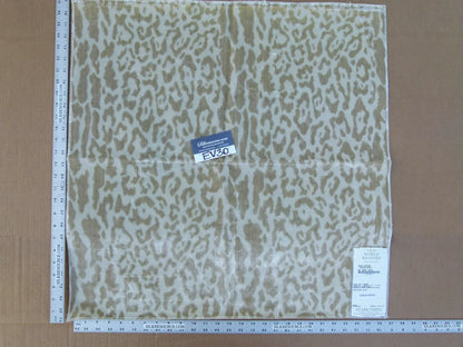 14 EV30 Square Scalamandre Snow Leopard Winter Animal Skin Brown White  MSRP USD400+/y