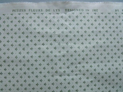Zimmer Rhode Warner Petites Fluers De Lys Green White Uk Chintz