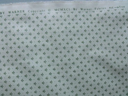 Zimmer Rhode Warner Petites Fluers De Lys Green White Uk Chintz