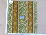 17 EV30 Square Scalamandre Salvia Sage/ Multi Velvet Stripe Botanical Damask MSRP USD800+/y