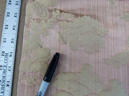 25 EV30 Scalamandre Lelievre Paris Orsay Rose Silk Damask Peach Gold Square 25x25 inches MSRP USD1000+/y