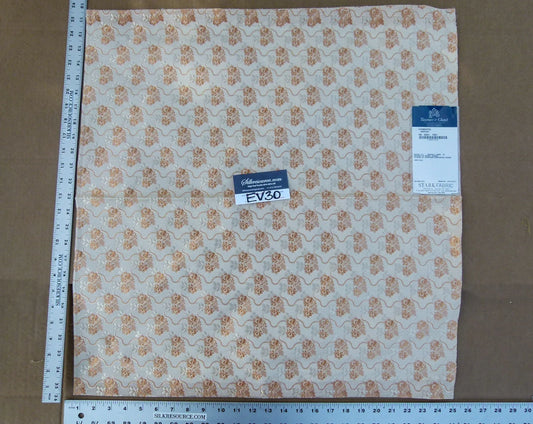 26 EV30 Scalamandre Tassinari and Chatel Carmontel Abricot Silk Square 25x25 inches MSRP USD1898+/y