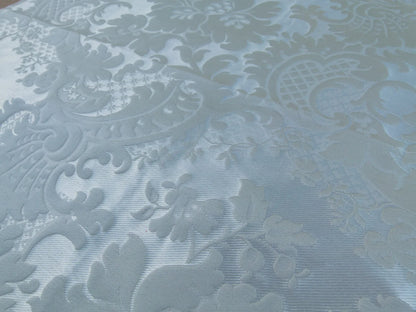 36 EV30 Scalamandre Tassinari and Chatel Louis-Philippe Ivoire White Cream Square Silk Linen 25x25 inches MSRP USD1700+/y