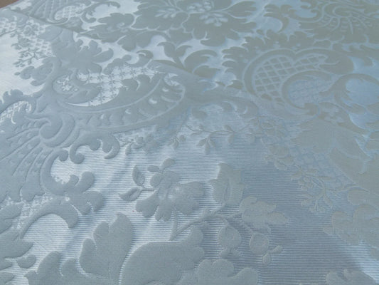 36 EV30 Scalamandre Tassinari and Chatel Louis-Philippe Ivoire White Cream Square Silk Linen 25x25 inches MSRP USD1700+/y