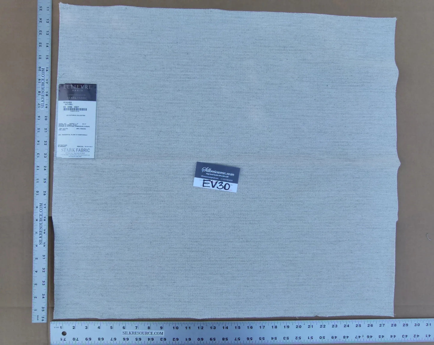 46 EV30 Scalamandre Lelievre Paris Mykonos Naturel Square 25x28 inches MSRP USD294/y