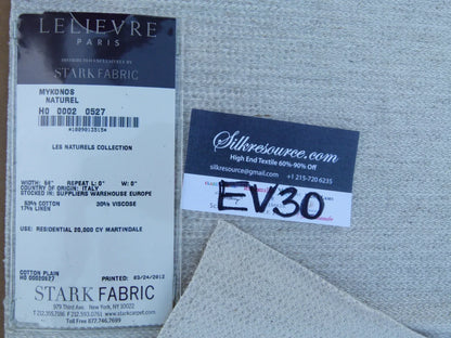 46 EV30 Scalamandre Lelievre Paris Mykonos Naturel Square 25x28 inches MSRP USD294/y