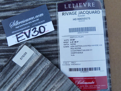 47 EV30 Scalamandre Lelievre Paris Rivage Jacquard Fusian Cotton Plain Abstract Pattern Square 24x28 inches MSRP USD314/y