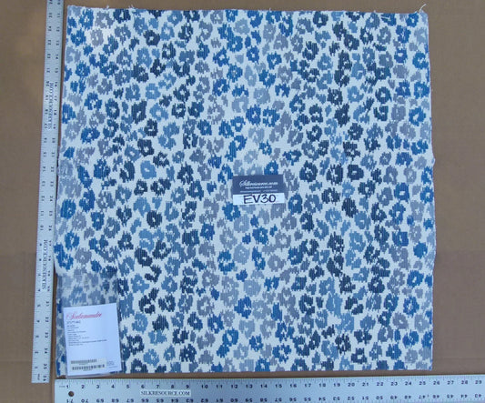 51 EV30 Scalamandre Bloom Lapis La Boheme Jacquard Square 25 x 26 inches MSRP USD274/y