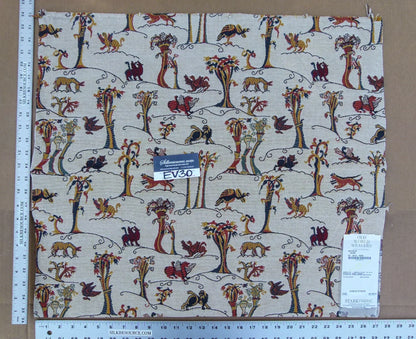 54 EV30 Scalamandre Old World Weaver Mathilde Creme Tapestry Square 24 x 27 inches MSRP USD332/y