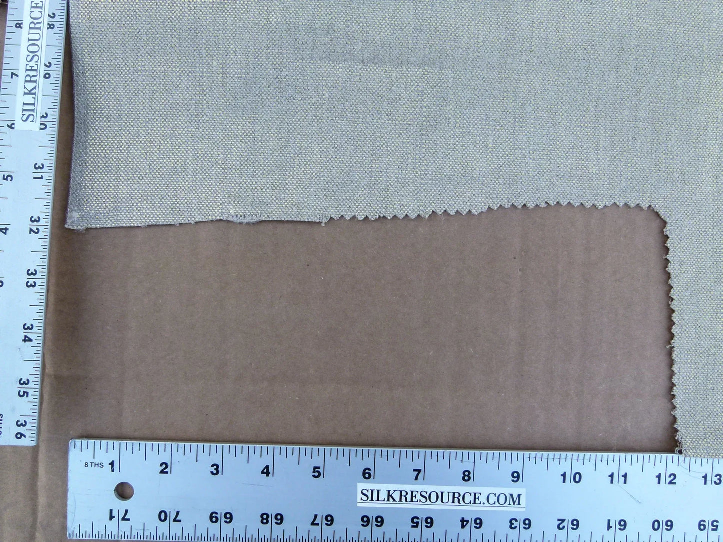 55 EV30 Scalamandre Edmond Petit Paris Lin Miroir Or Naturel Light Brown Square 26 x 27 inches MSRP USD594/y