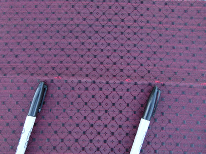 58 EV30 Scalamandre Durano Horsehair Red Black Cotton Warp Square 26 x 24 inches MSRP USD342/y