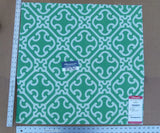 62 EV30 Scalamandre Ailin Lattice Weave Jacquard Green White Geometric Square 26 x 27 inches  MSRP USD 190+/y