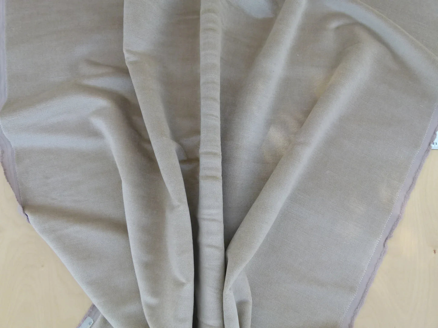 1.8 Yards Beacon Hill Silk Mohair Velvet in Sandlewood Tan MSRP 428/y Minor Defect