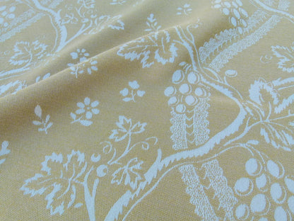 2 EV32 Square 26 x 29 inches Scalamandre Old World Weavers Sonoma Oak Sunbrella Outdoor Yellow Botanical Foliage Scroll MSRP USD224/y