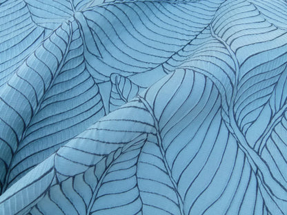 3 EV32 Square 26 x 26 inches Scalamandre Old World Weavers Sagamore Hill Bluebell Leaf Pattern Botanical Foliage MSRP USD492/y