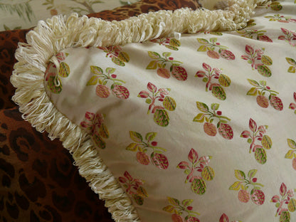 Classic French Court *strawberry* 100%silk Lisere Marie Antoinette By yard