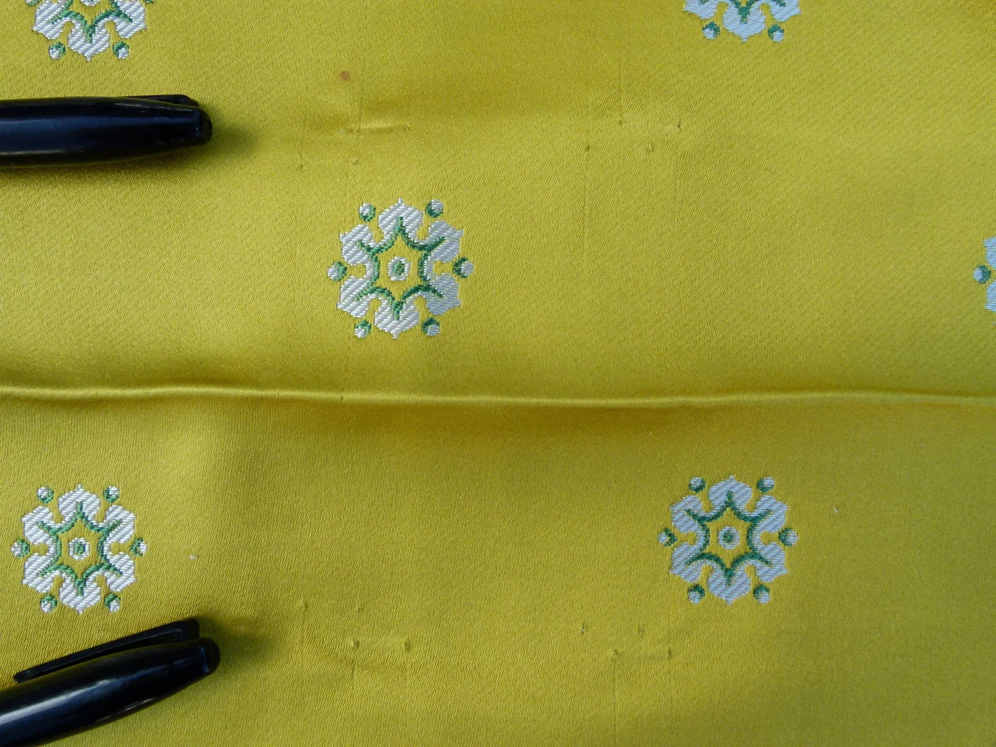 12 EV32 Square 25 x 26 inches Scalamandre Tassinari &amp; Chatel Davout Seme Jaune Yellow Silk MSRP USD 2222/y