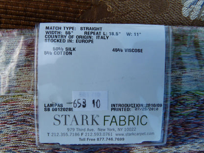 14 EV32 Square 26 x 27 inches Scalamandre Old World Weavers Cheverny Raspberry, Blue Cocoa MSRP USD 2452/y