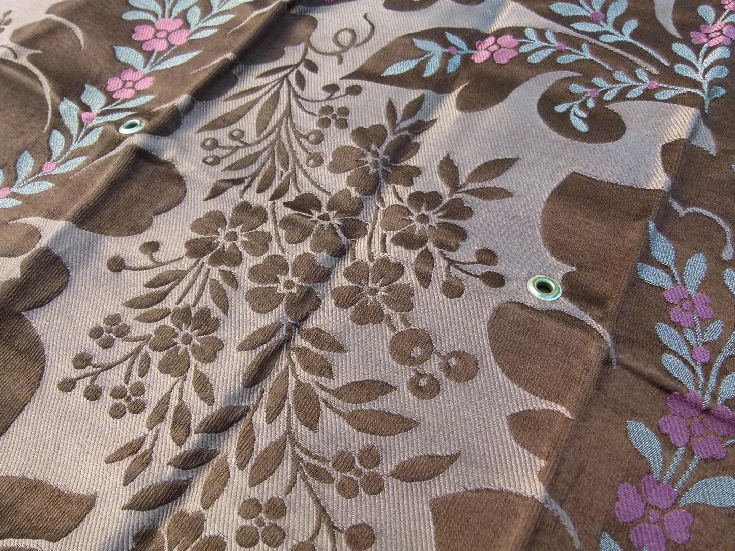 16 EV32 Square 17 x 27 inches Scalamandre Old World Weavers Rimini Cocoa Brown Floral Historic MSRP USD 1676/y