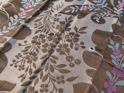 16 EV32 Square 17 x 27 inches Scalamandre Old World Weavers Rimini Cocoa Brown Floral Historic MSRP USD 1676/y