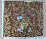 17 EV32 Square 26 x 27 inches Scalamandre Old World Weavers Rimini Cocoa Brown Floral Historic MSRP USD 1676/y