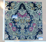 21 EV32 Square 27 x 27 inches Scalamandre Old World Weavers Tosca Blue Silk Cut Velvet MSRP USD956/y