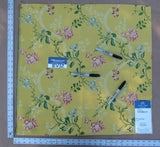 23 EV32 Square 25 x 25 inches Scalamandre Tassinari &amp; Chatel Diane Jonquille Silk Yellow Floral MSRP USD 1000/yard