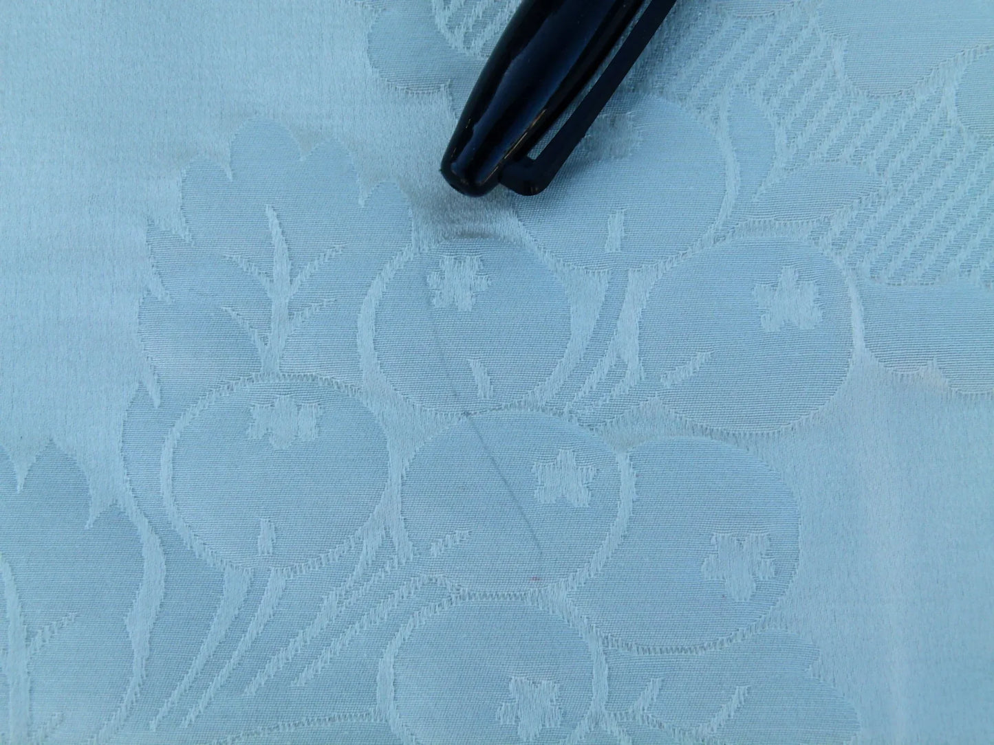 26 EV32 Square 25 x 24 inches Scalamandre Lelievre Paris Valencay - Le Eglantine White Silk Damask Floral