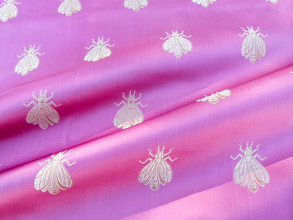 30 EV32 Square 25 x 25 inches Scalamandre Tassinari &amp; Chatel Les Abeilles Rouge