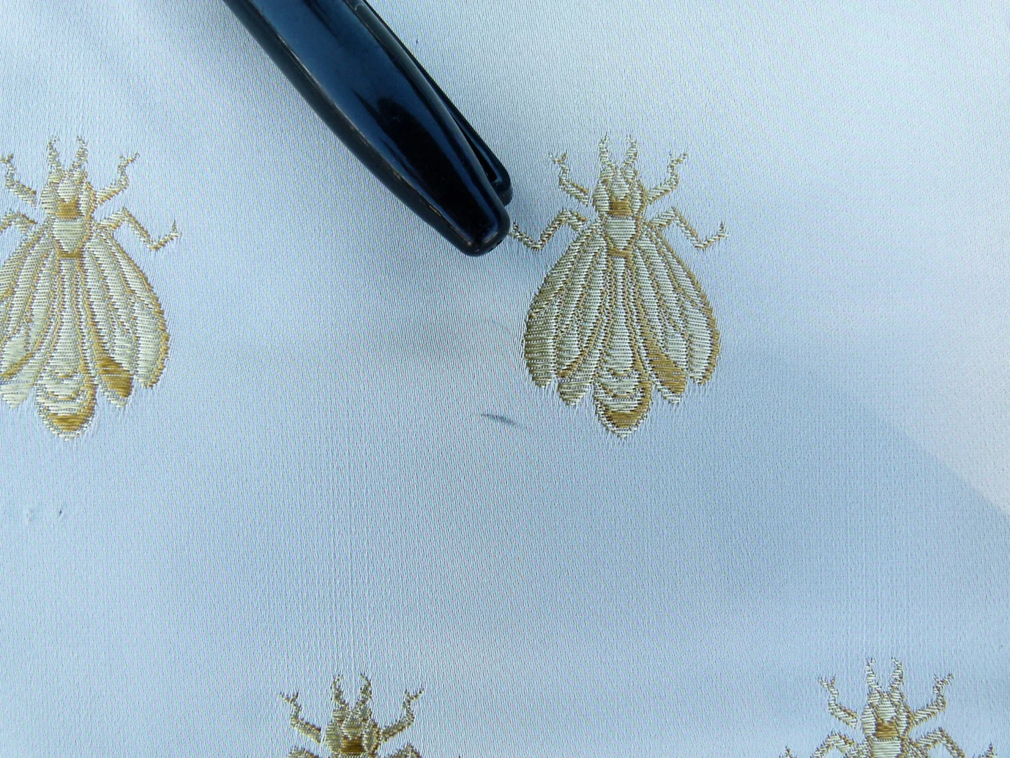 31 EV32 Square 26 x 24 inches Scalamandre Tassinari &amp; Chatel Les Abeilles Creme/Or