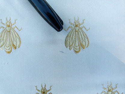 31 EV32 Square 26 x 24 inches Scalamandre Tassinari &amp; Chatel Les Abeilles Creme/Or