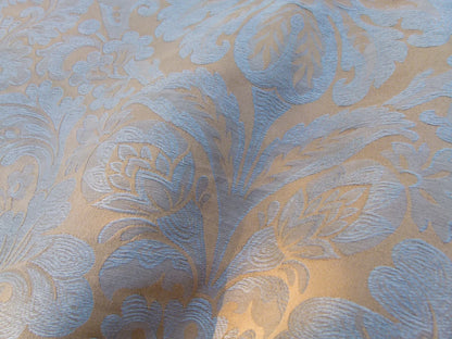 35 EV32 Square 24 x 25 inches Scalamandre Lelievre Coppelia Tabac Brown Gray Large Jacquard