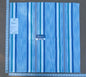 41 EV32 Square 26 x 26 inches Scalamandre Grey Watkins Bandos Marine Cotton Blue Stripe MSRP USD 182/y
