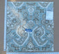 43 EV32 Square 26 x 27 inches Scalamandre Oushak Linen Velvet Aquamarine Jacquard Velvet Blue MSRP USD 638/y