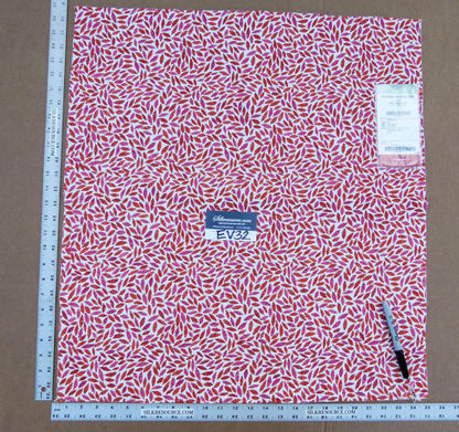 44 EV32 Square 27 x 25 inches Scalamandre Grey Watkins Meadow Embroidery Pink Red MSRP USD 320/y