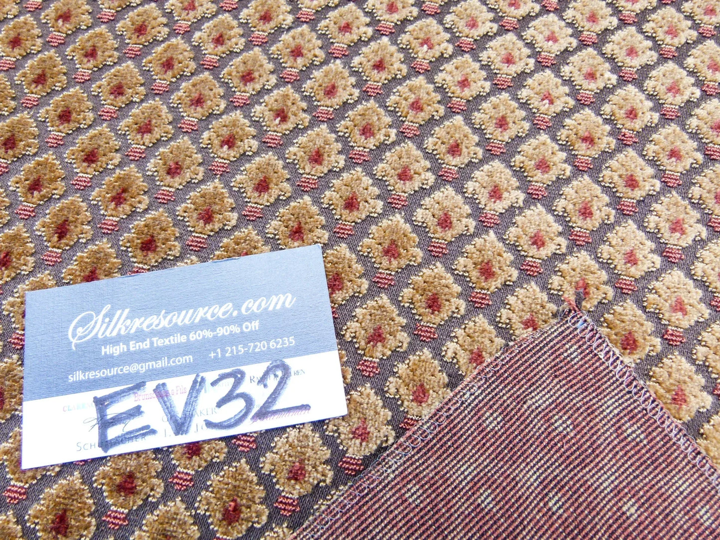 46 EV32 Square 27 x 27 inches Scalamandre Old World Weavers Verrier Harvest MSRP USD668/y