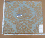 47 EV32 Square 25 x 27 inches Scalamandre Old World Weavers Felice Damask Aqua Brown MSRP USD668/y
