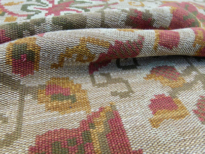 48 EV32 Square 26 x 27 inches Scalamandre Old World Weavers Moldavia Stone Terracotta Tapestry